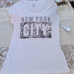 New York & Co. Bling Logo Tee - Small